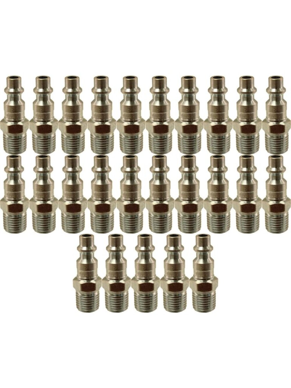 1/4" Male Air Line End Plug - 25-Pack, NPT M Style, Durable & Reliable